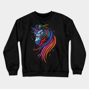 Halloween Zombie Unicorn Crewneck Sweatshirt